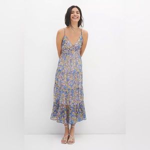 Anthropologie Multicolor Floral Maxi Dress